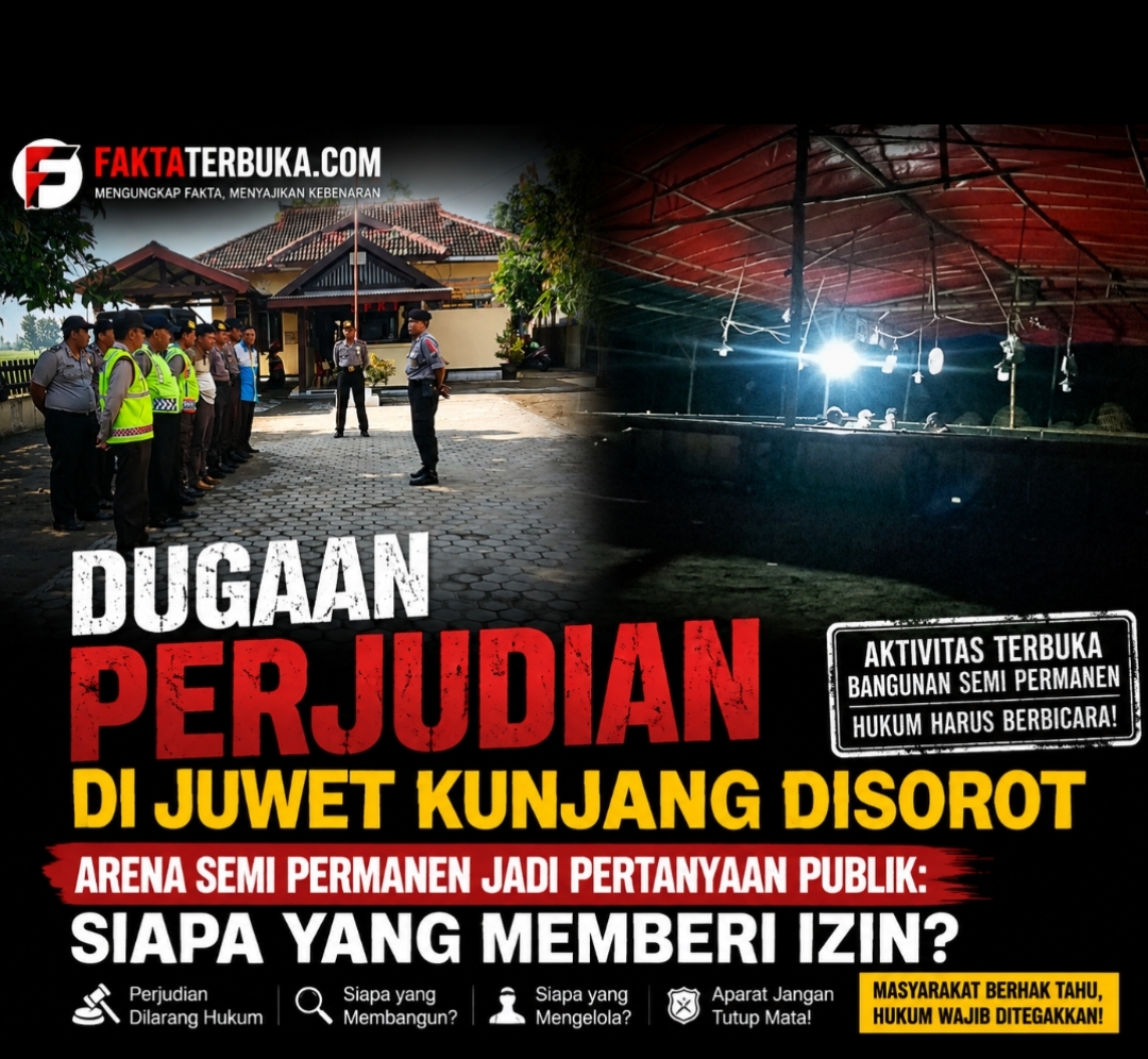 Dugaan Perjudian di Juwet Kunjang Disorot, Arena Semi Permanen Jadi Pertanyaan Publik: Siapa yang Memberi Izin?